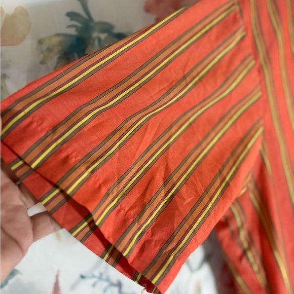 Vintage Arrow Men's Shirt with Orange and Green Stripes - Picture 4 of 11